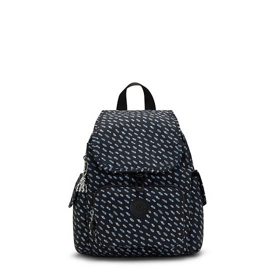 Kipling City Pack Mini Classic Printed Ryggsekk Blå | NO 1733UZ